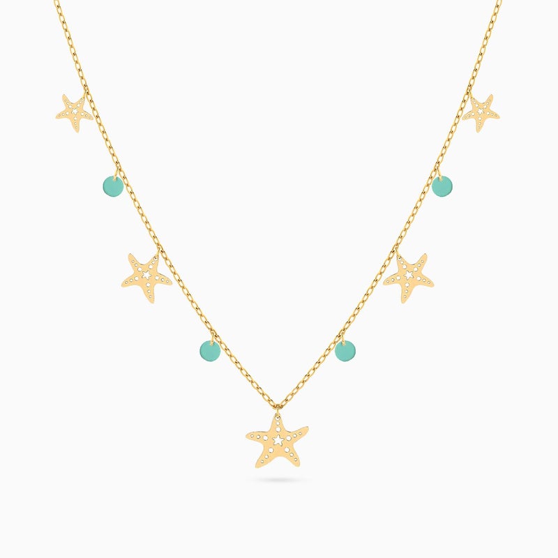 Miss L' by L'azurde Star Chain Necklace in 18K Gold - Image 2